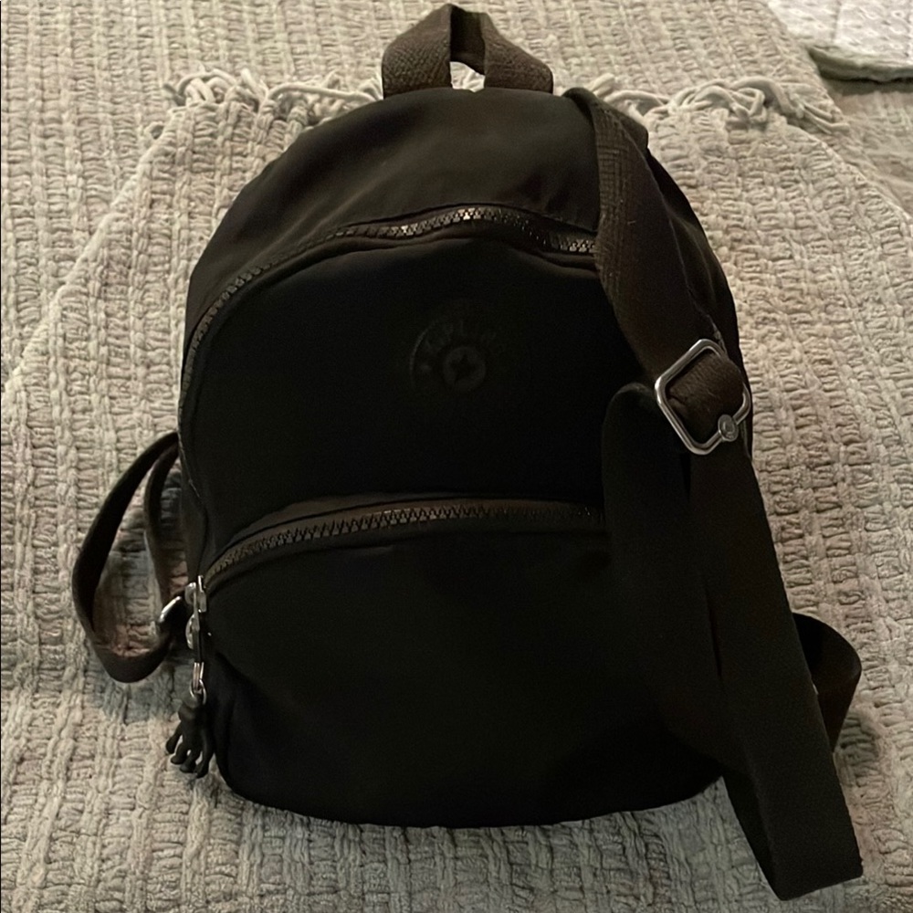 Kipling Black Backpack Classic Design Adjustable Straps